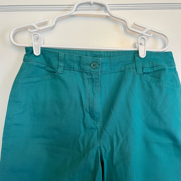 Chico's Twill Teal Shorts - Size .05 - Picture 2 of 4